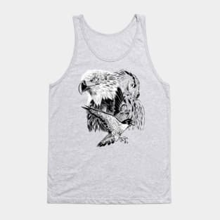 Eagle hawk and owl Tank Top